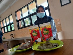 Pelajar SMAN 3 Ponorogo Bikin Mi dan Krupuk Berbahan Daun Pepaya