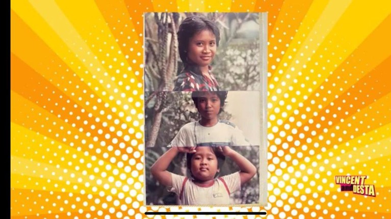 Pada tayangan terbaru konten YouTube kanal Vincent dan Desta menampilkan foto-foto lawas keluarga Desta. Yuk kita intip!