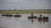 FOTO: Perkembangan Food Estate Jokowi di Kalimantan Tengah Program lumbung pangan nasional merupakan program strategis pemerintah pusat di beberapa wilayah, termasuk Dadahup di Kalimantan Tengah.