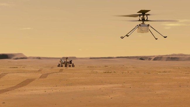 China tengah mengembangkan helikopter buat menjelajahi Planet Mars yang menyerupai buatan NASA, Ingenuity.