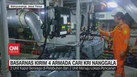 VIDEO: Basarnas Kirim 4 Armada Cari KRI Nanggala
