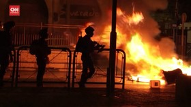 VIDEO: Warga Palestina-Polisi Israel Bentrok Usai Buka Puasa