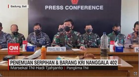 VIDEO: Kepingan Komponen KRI Nanggala-402 Ditemukan