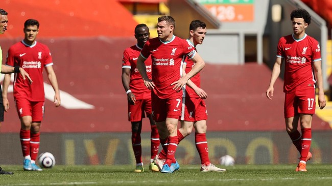 Liverpool hanya bisa mencetak empat gol dari total 146 tembakan saat menghadapi lawan-lawan mereka di Stadion Anfield pada 2021.