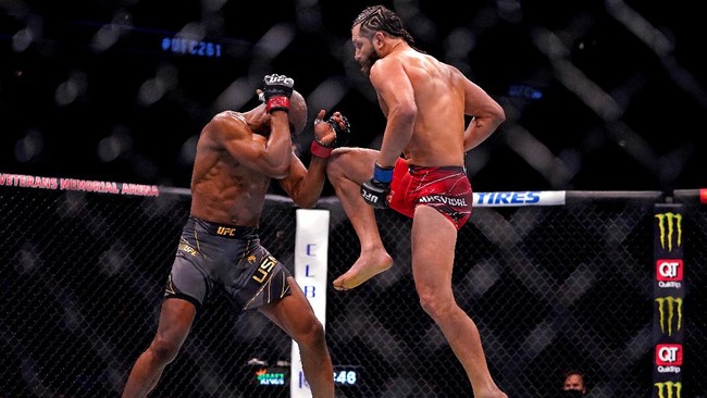 Duel Colby Covington vs Jorge Masvidal akan tersaji dalam UFC 272 di T-Mobile Arena, Las Vegas, Amerika Serikat, Minggu (6/3) pagi.