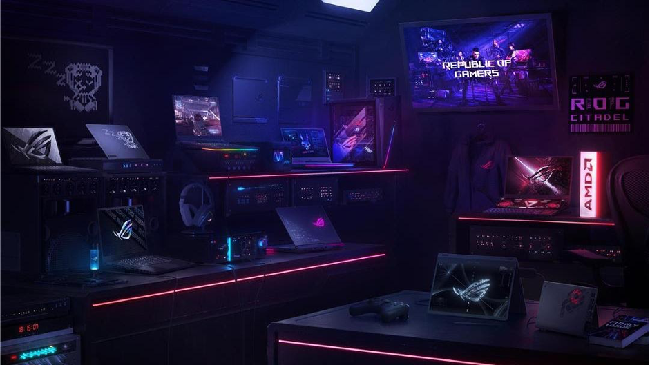 Ditenagai prosesor AMD Ryzen 5000 Mobile Series, jajaran laptop terbaru ASUS ROG kali ini juga hadir dengan desain dan fitur baru yang lebih canggih.