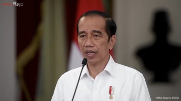 Keterangan Pers Presiden RI Joko Widodo terkait Gugurnya Prajurit KRI Nanggala-402 dan Kabinda Papua. (Tangkapan Layar Youtube Sekretariat Presiden) Keterangan Pers Presiden RI Joko Widodo terkait Gugurnya Prajurit KRI Nanggala-402 dan Kabinda Papua. (Tangkapan Layar Youtube Sekretariat Presiden)