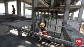 FOTO : Progres Proyek Kampung Susun Akuarium Era Anies