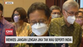 VIDEO: Menkes: Jangan Lengah Jika Tak Mau Seperti India