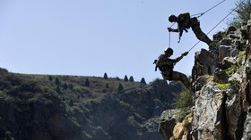 FOTO: Derap Pasukan India-Kyrgyztan Latihan Tanggap Militan