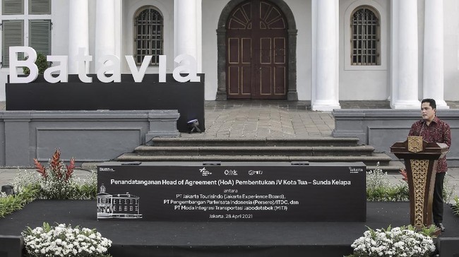 Menteri BUMN Erick Thohir mengungkapkan BUMN memiliki sejumlah aset yang dapat disinergikan untuk pengembangan kawasan Kota Tua di DKI Jakarta.