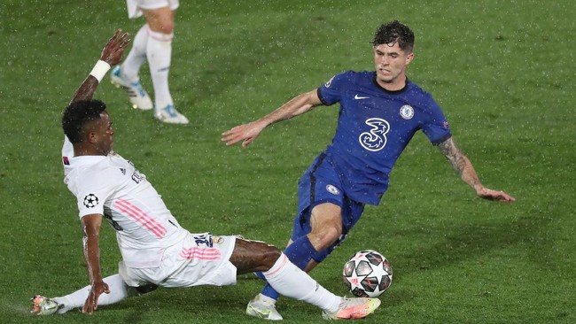 Real Madrid bermain imbang 1-1 melawan Chelsea di babak pertama pada leg pertama semifinal Liga Champions.