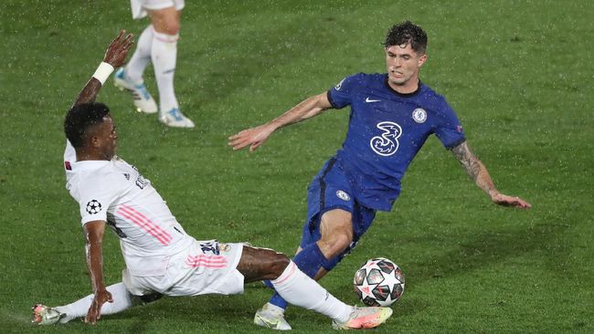 Real Madrid bermain imbang 1-1 melawan Chelsea di babak pertama pada leg pertama semifinal Liga Champions.