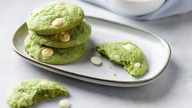 Resep Kue Kering Matcha Almond Cookies