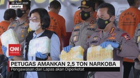 VIDEO: Petugas Amankan 2,5 Ton Narkoba