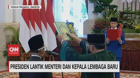 VIDEO: Presiden Lantik Menteri dan Kepala Lembaga Baru