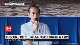 VIDEO: Presiden Temui Keluarga Korban KRI Nanggala 402