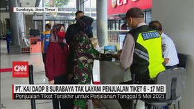 VIDEO: PT. KAI Daop 8 Surabaya Tak Layani Penjualan Tiket