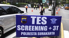PPKM Darurat di Solo, 6 Jalan Protokol Disekat Polisi