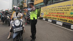 Jalur Mudik Resmi Disekat Polisi 6 Mei Pukul 00.00 WIB