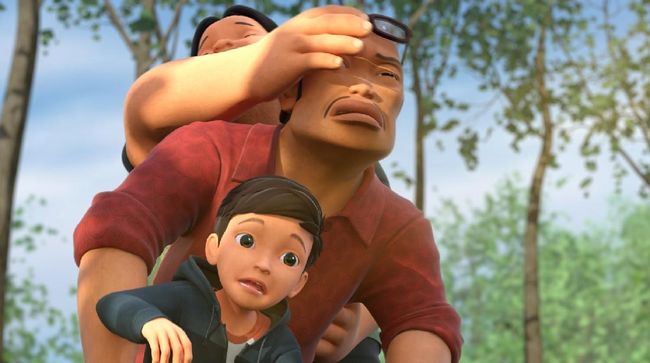 Tiga tokoh animasi Adit, Sopo, dan Jarwo telah hadir dalam format film, yang mengisahkan persahabatan dan aksi petualangan.