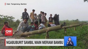VIDEO; Ngabuburit Sambil Main Meriam Bambu