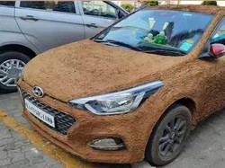 Warga India Percaya Kotoran Sapi Tak Hanya Cegah Corona, Tapi Juga Bikin Adem Mobil