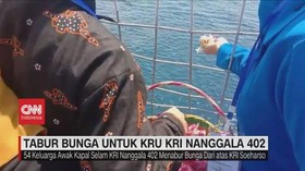 VIDEO: Tabur Bunga Untuk Kru KRI Nanggala 402