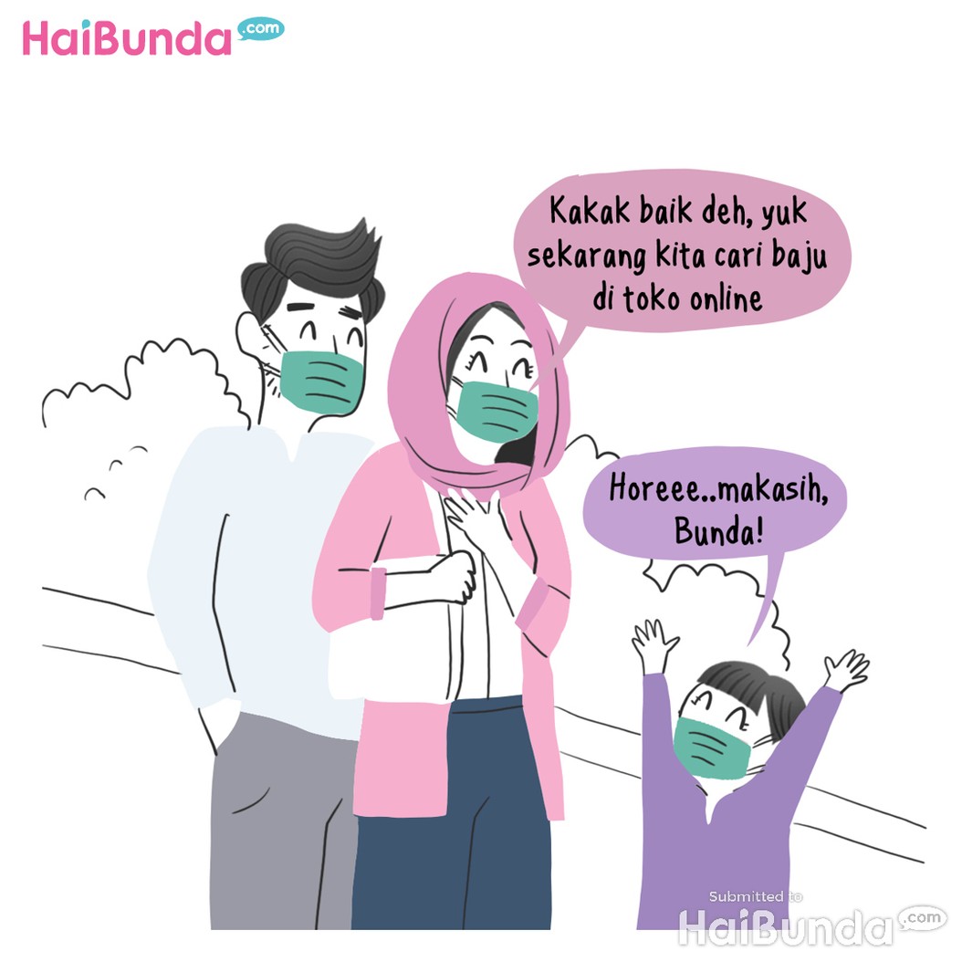 Komik Bunda, Bayar Zakat dari THR Ayah