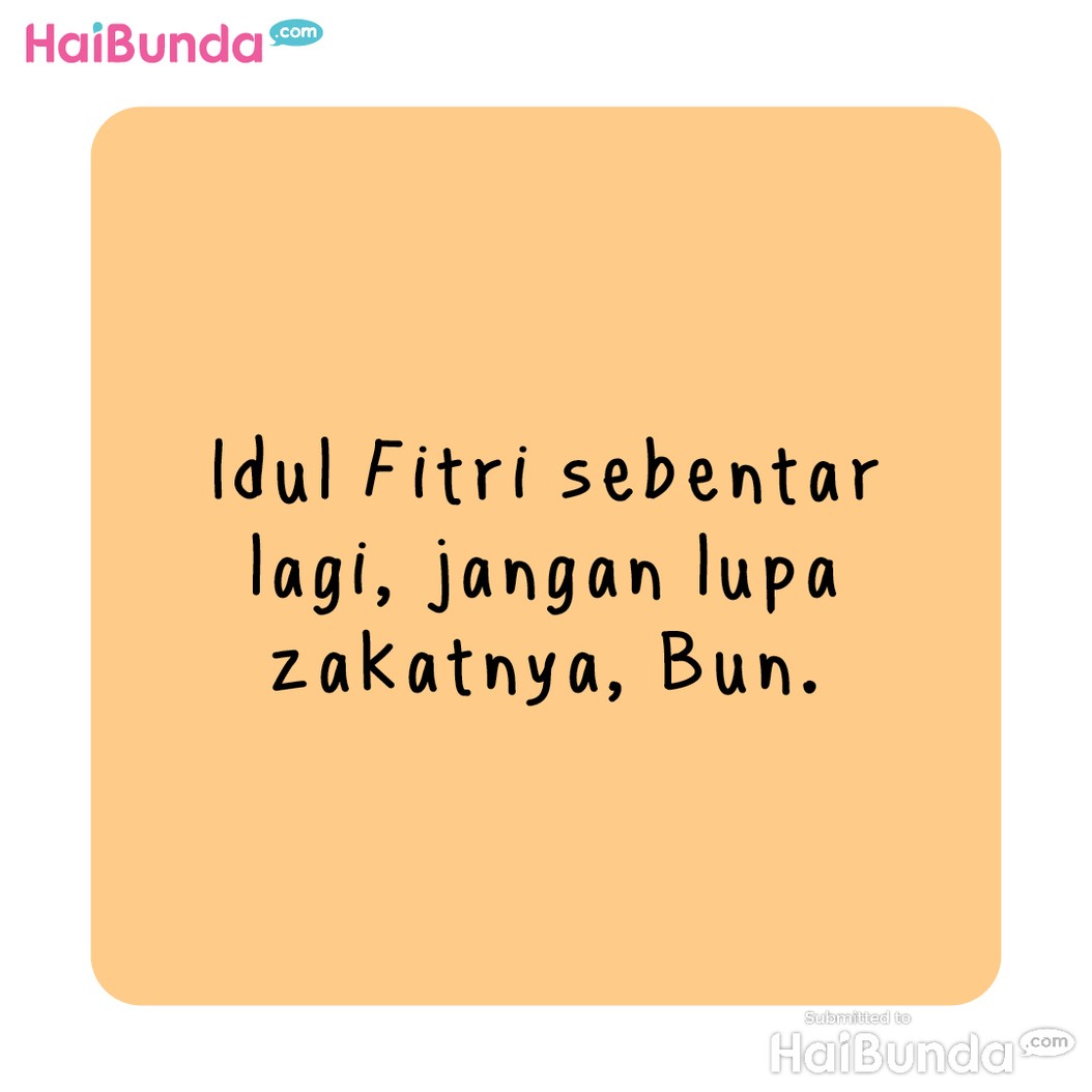 Komik Bunda, Bayar Zakat dari THR Ayah