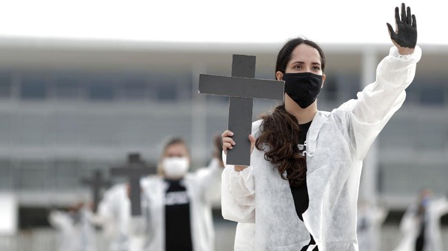 FOTO: Derap Aksi Kelas Pekerja Sedunia pada May Day 2021