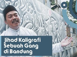 Dalang di Balik Mural Kaligrafi Gang Sempit Bandung