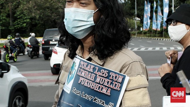 FOTO: Aksi Damai Jaga Laut Tolak Limbah Nuklir Jepang