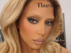 Ganti Warna Rambut dan Alis, Kim Kardashian Dikira Lady Gaga