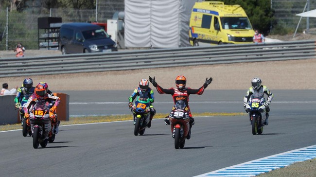Pembalap tim Indonesia Gresini, Jeremy Alcoba, menempati peringkat ketiga dalam kualifikasi Moto3 Austria di Sirkuit Red Bull Ring