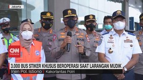 VIDEO: 3.000 Bus Stiker Khusus Beroperasi Saat Larangan Mudik