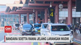 VIDEO: Bandara Soetta Ramai Jelang Larangan Mudik