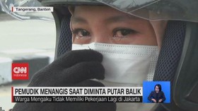 VIDEO: Pemudik Menangis Saat Diminta Putar Balik
