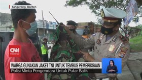 VIDEO: Pengemudi Mobil Pakai Jaket TNI Agar Lolos Penyekatan