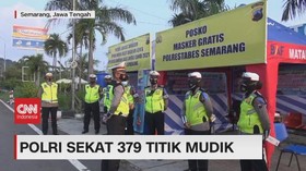 VIDEO: Polisi Sekat 379 Titik Mudik