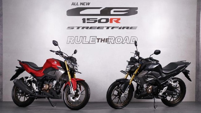 Honda menyebut taraf perubahan CB150R Streetfire 'all new' dengan suspensi depan terbalik dan desain menjurus ke bentuk moge.