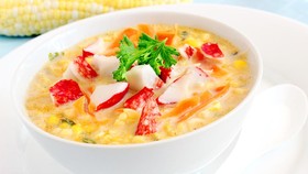 Resep Praktis Berbuka: Sup Jagung Kepiting