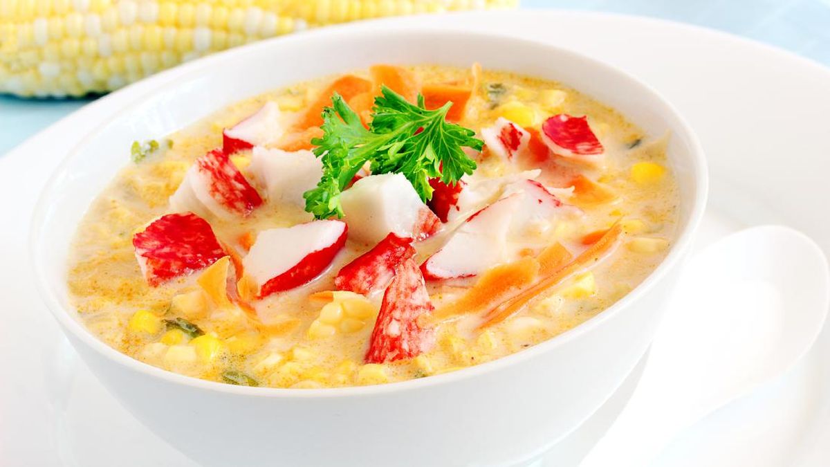 Resep Praktis Berbuka: Sup Jagung Kepiting