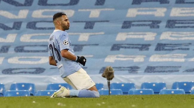 Mahrez Ucap Alhamdulillah Usai Bawa Man City ke Final Pahlawan kemenangan Manchester City Riyad Mahrez mengucapkan alhamdulillah usai membawa The Citizens lolos ke final Liga Champions.
