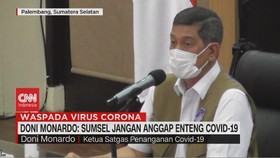 VIDEO: Doni Monardo: Sumsel Jangan Anggap Enteng Covid-19
