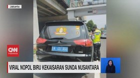 VIDEO: Viral Nopol Biru Kekaisaran Sunda Nusantara