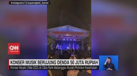 VIDEO: Konser Musik Berujung Denda 50 Juta Rupiah