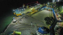 FOTO: Sunyi Pelabuhan Merak Saat Larangan Mudik