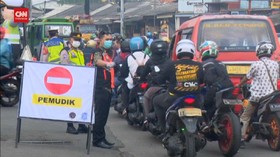 VIDEO: Pos Penyekatan Jatiuwung Antisipasi Pemudik Malam Hari