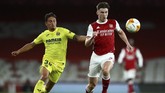 FOTO: Nestapa Arsenal di Hadapan Villarreal Arsenal gagal ke final Liga Europa setelah ditahan imbang Villarreal pada leg kedua semifinal di Stadion Emirates, Jumat (7/5) dini hari WIB.